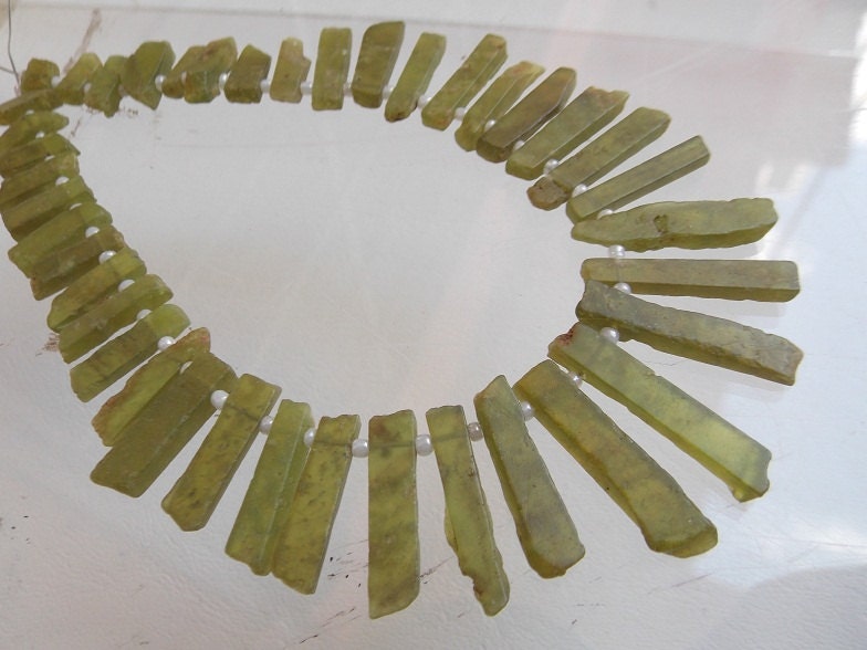 Vessonite Natural Stone Matte Polished Rough Stick Bead 10Inches Strand 30To8MM Long Wholesale Price New Arrival R6