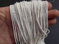 White Coral 4x2mm Smooth Cylinder Drum Tube Shape Beads 16" Strand Natural Stone Loose Spacer Jewelry Craft Supply BK-CR2
