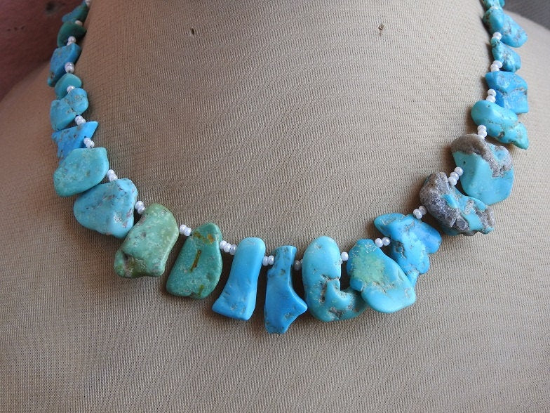 Arizona Turquoise Natural Polished Rough Slice 10Inches Loose Raw Stone Bulk Wholesale Price New Arrival 20x10-7x5mm Jewelry Making Bead R5