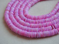 Pink Opal Smooth Tire Beads 16Inches Strand Wholesale Price New Arrival Natural Gemstone For Jewelry Making