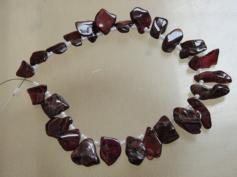 Rodolite Garnet Polished Natural Rough Stick/Nuggets/For Making Jewelry/10Inches 18To10MM Long Approx/R5