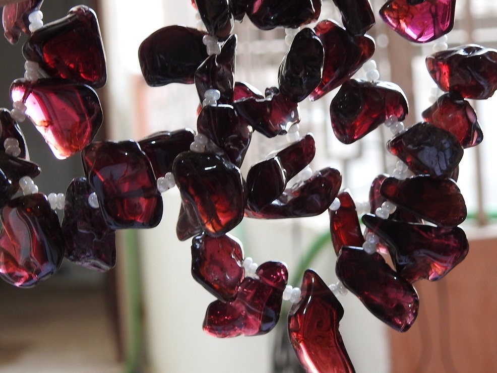 Rodolite Garnet Polished Natural Rough Stick/Nuggets/For Making Jewelry/10Inches 18To10MM Long Approx/R5