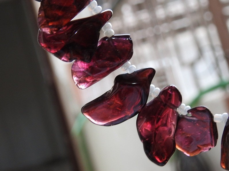 Rodolite Garnet Polished Natural Rough Stick/Nuggets/For Making Jewelry/10Inches 18To10MM Long Approx/R5