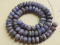 Natural Tanzanite Beads Matte Polished Smooth Roundel Loose Stone 16 Inch Strand Wholesale Gemstone Supplies for DIY Necklace Making WB-6