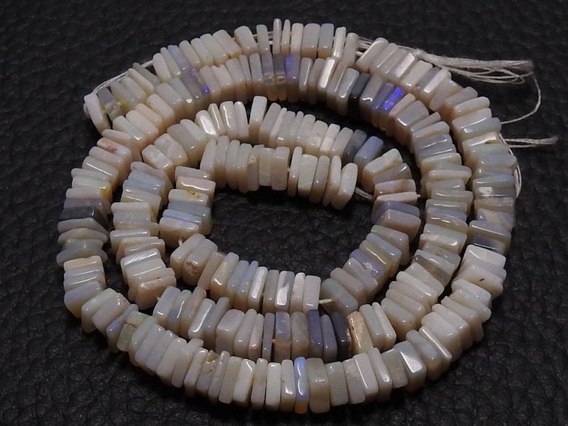 Natural Australian Opal Heishe Disc Beads Smooth Polished 16Inches Strand Wholesale Gemstone Beads for DIY Necklace Jewelry Supplies MS-H1