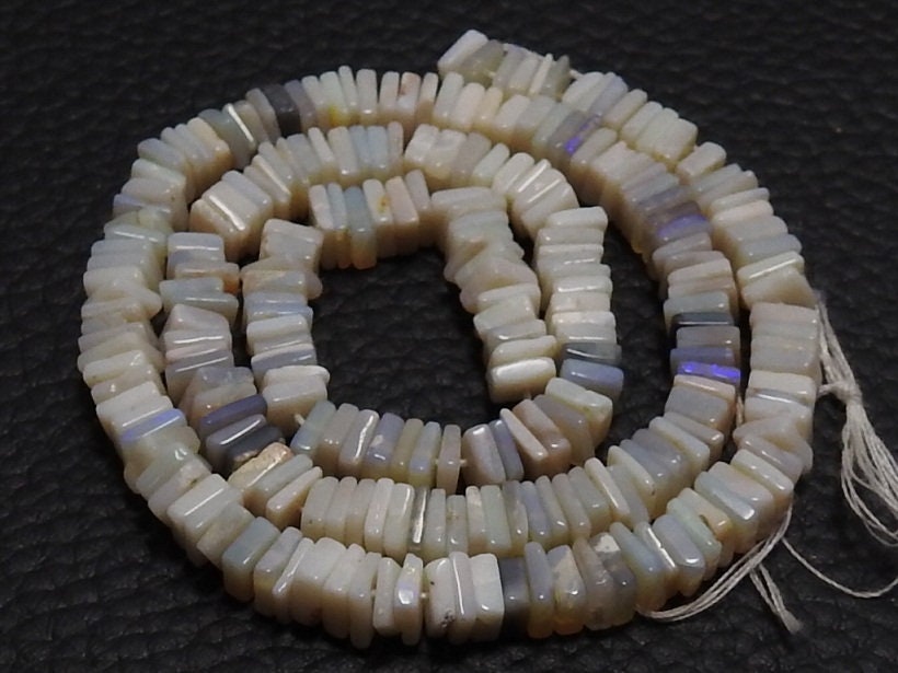 Natural Australian Opal Heishe Disc Beads Smooth Polished 16Inches Strand Wholesale Gemstone Beads for DIY Necklace Jewelry Supplies MS-H1