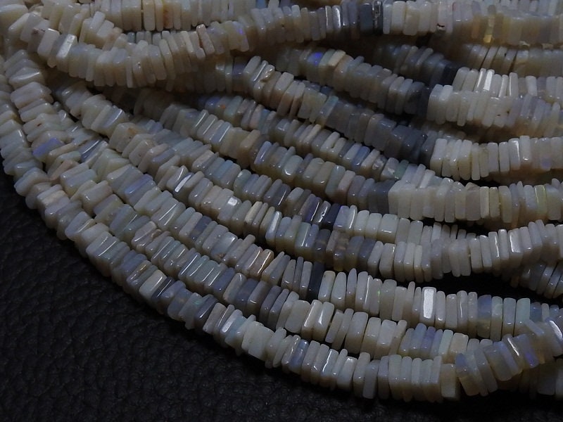 Natural Australian Opal Heishe Disc Beads Smooth Polished 16Inches Strand Wholesale Gemstone Beads for DIY Necklace Jewelry Supplies MS-H1