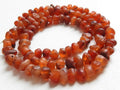 Natural Carnelian Smooth Matte Beads 16 Inch Strand Irregular Shape Polished Red Nugget Boho Jewelry Making Supplies Crystal Gemstone WMB-3