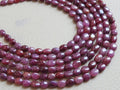 Natural Ruby Nugget Strand Smooth Oval Beads 8 Inches Bulk Wholesale Precious Gemstones Loose Stone Supplies for Jewelry Making