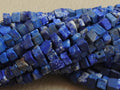 Lapis Lazuli Smooth Matte Polished Cube Box Bead 12Inches Strand Wholesaler Supplies Natural Stone CB2