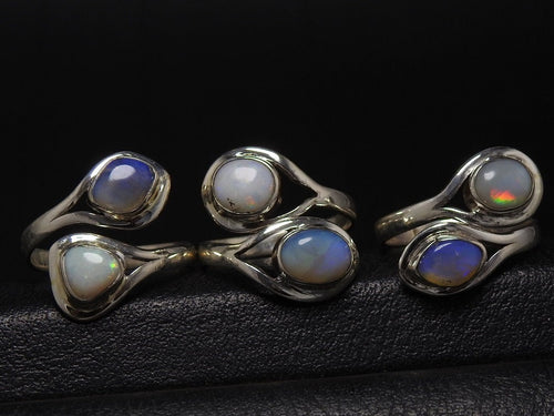 Australian Opal Multi Fire 925 Sterling Silver Adjustable Ring One Of A Kind Gift For Her Wholesaler Supplies Statement Gemstone Jewelry