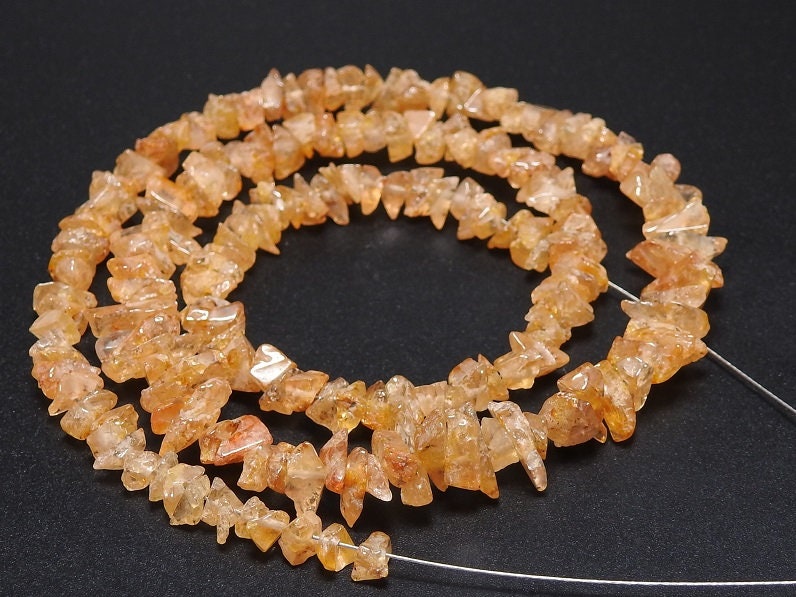 Imperial Topaz Rough Uncut Chip Nugget Bead Strand, 16Inch Polished Raw Stone, New Arrival Wholesaler Supply 5-10mm RB6