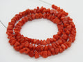 Red Coral Natural Polished Rough Chip Beads 4x5MM Raw Nugget Loose Stone Strand Wholesale Bulk Price Coral Bead for DIY Jewelry Supplies