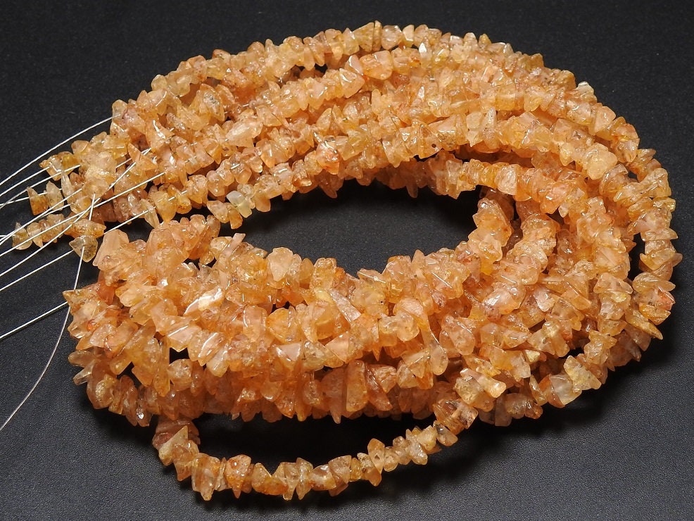 Imperial Topaz Rough Uncut Chip Nugget Bead Strand, 16Inch Polished Raw Stone, New Arrival Wholesaler Supply 5-10mm RB6