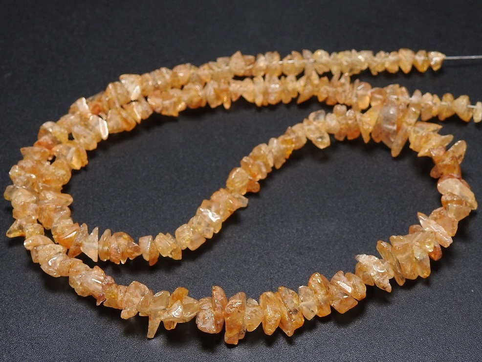 Imperial Topaz Rough Uncut Chip Nugget Bead Strand, 16Inch Polished Raw Stone, New Arrival Wholesaler Supply 5-10mm RB6