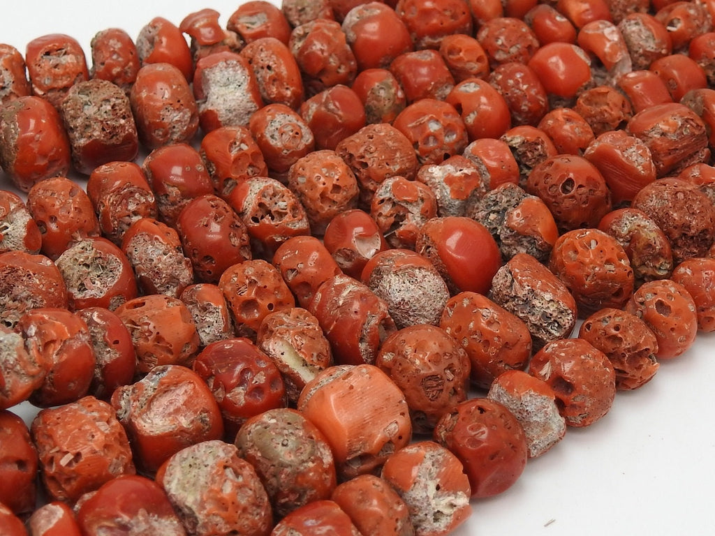 Red Coral Roundel Bead-Smooth Polished-Handmade Stone-8Inch Strand-For Making Jewelry-Natural Stone BK-CR2