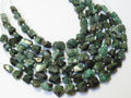 Natural Emerald Faceted Tumble Nugget Beads 8 Inch Strand Genuine Green Loose Gemstone For DIY Jewelry Making Crafts Supply TU1
