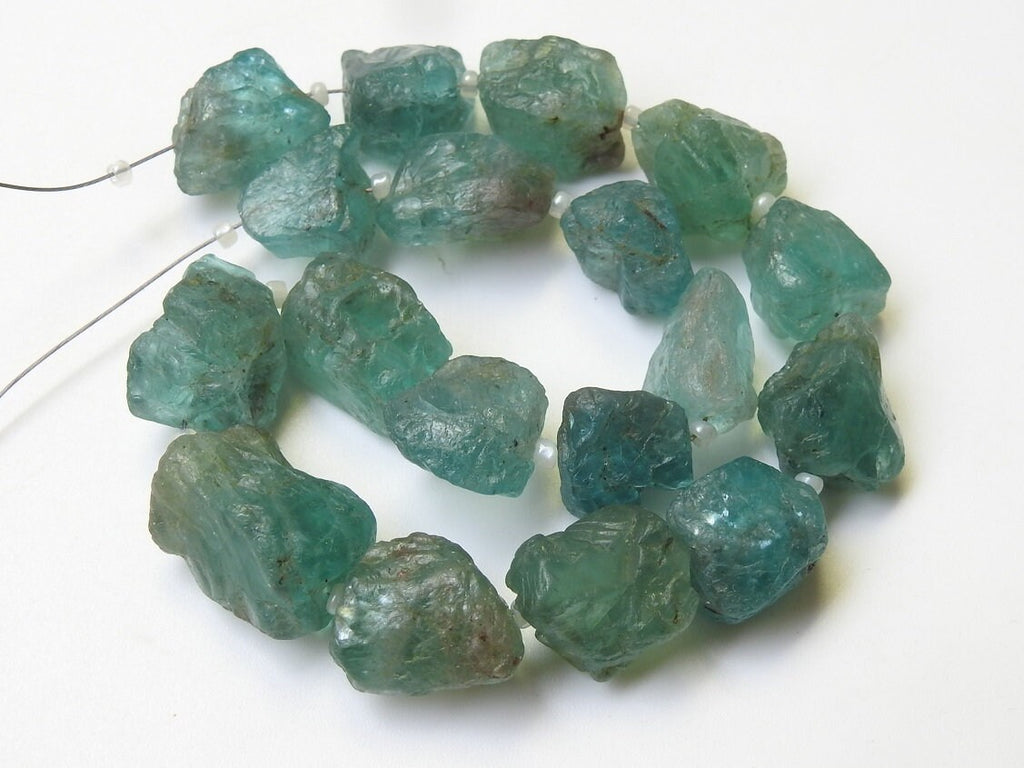 Sky Blue Apatite Natural Rough Tumble Nugget 9Inch Strand 15To10MM Long Approx Wholesaler Supplies New Arrival RB5
