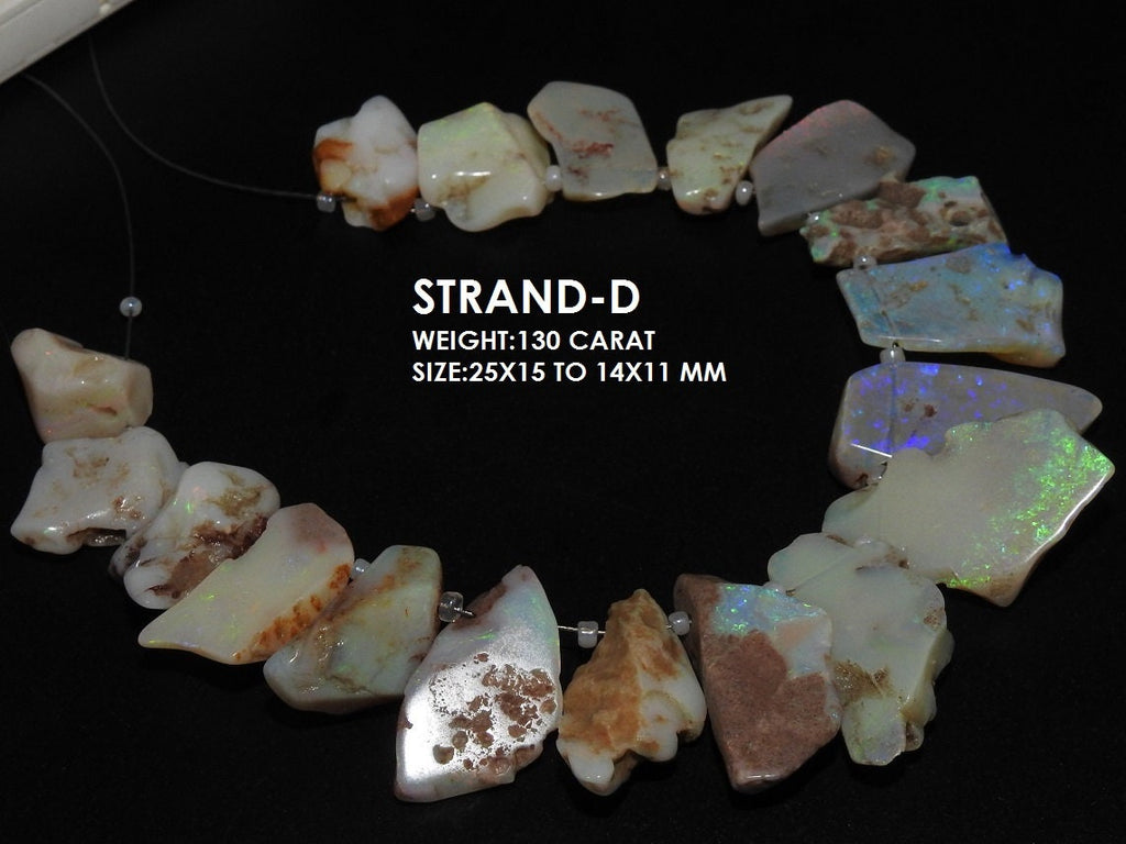 Natural Australian Opal Rough Slice, Multi Fire Raw Gemstone for Jewelry, Polished Loose Opal Stone, Wholesale Crystals Supplies WM