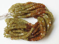 Grossularite Garnet Multi Shaded Smooth Heishe Bead 16Inches Strand 4MM Approx Wholesale Price New Arrival PME-H1