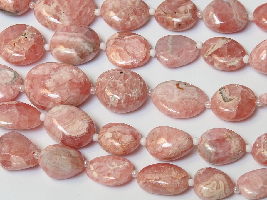 Natural Rhodochrosite Smooth Tumble Nuggets, 12 Inches Strand Wholesale Price New Arrival, Pink Gemstone 15x13 To 8x7mm Approx Loose Jewelry