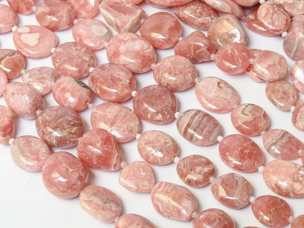 Natural Rhodochrosite Smooth Tumble Nuggets, 12 Inches Strand Wholesale Price New Arrival, Pink Gemstone 15x13 To 8x7mm Approx Loose Jewelry