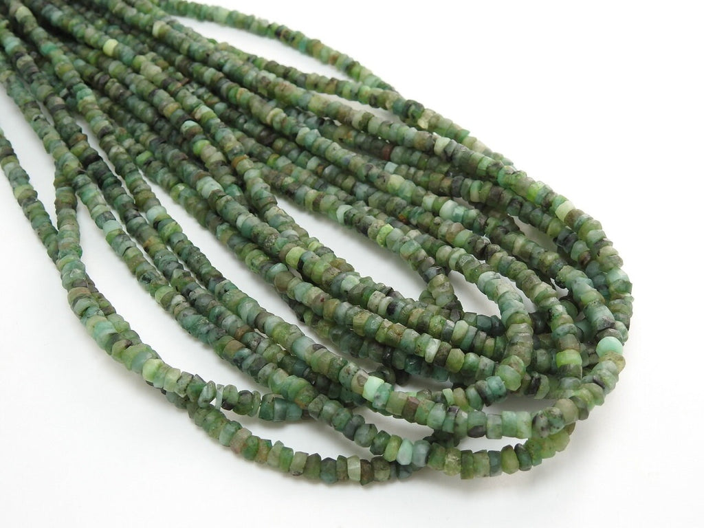 Emerald Smooth Matte Polished Roundel Bead, Handmade Loose Stone, 16 Inches Strand, Wholesaler Supplies, New Arrival Rondelle Gemstone PMEB5