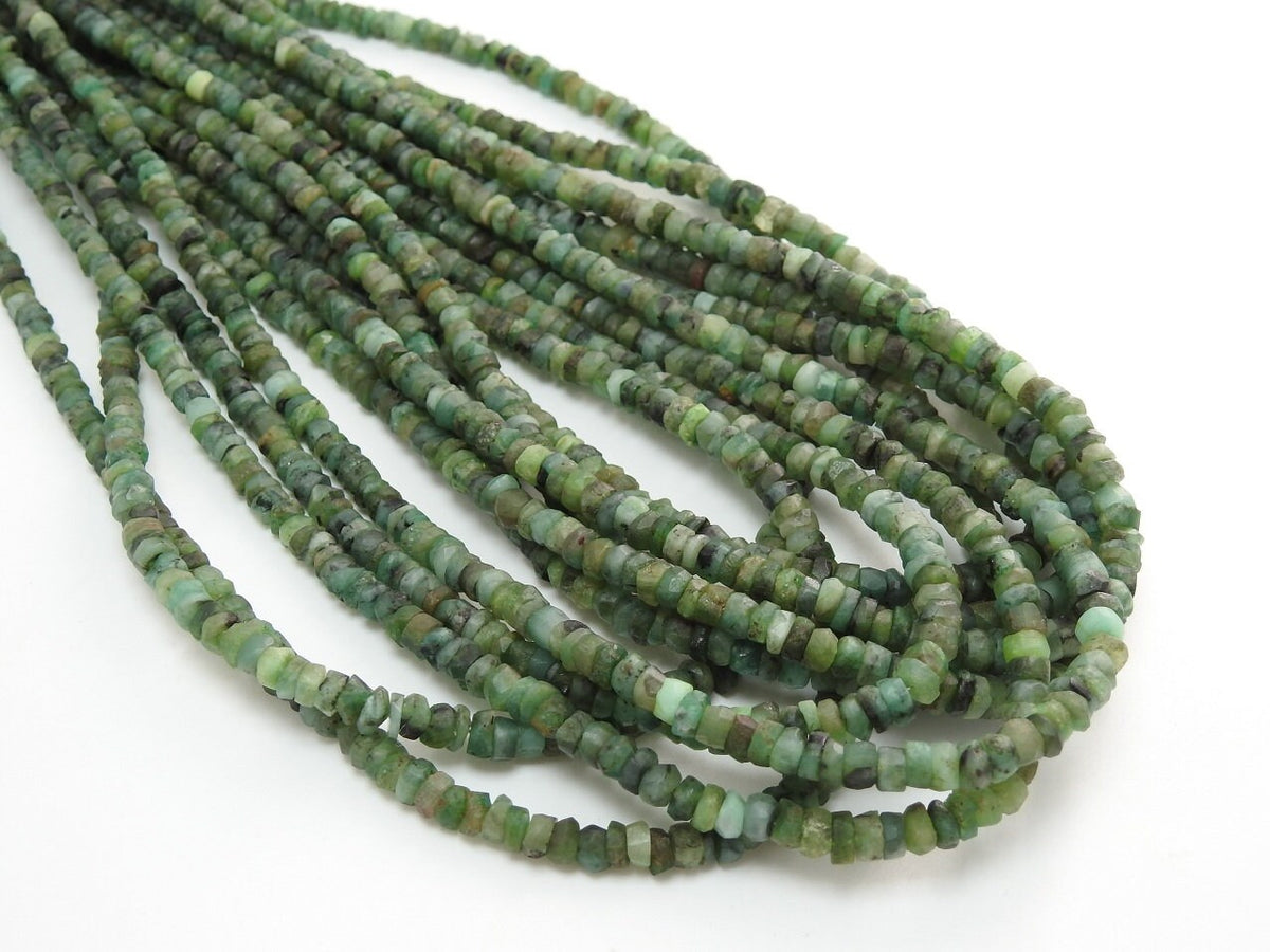 Emerald Smooth Matte Polished Roundel Bead, Handmade Loose Stone, 16 Inches Strand, Wholesaler Supplies, New Arrival Rondelle Gemstone PMEB5