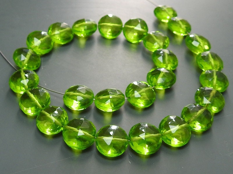 Faceted Quartz Coin Shape Beads 8X8MM 8 Inches Strand Clear Crystal Flat Round Disc Loose Bead Wholesale Supplies for DIY Jewelry Making