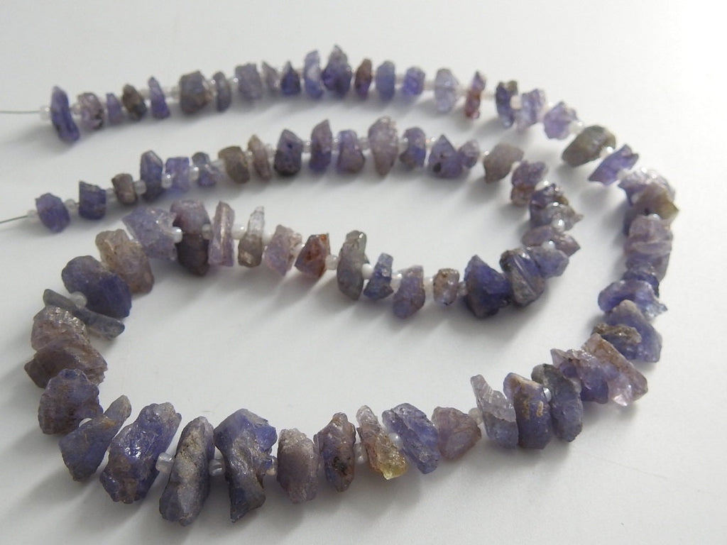 Natural Tanzanite Rough Chip 5-10mm Uncut Raw Strand Wholesale Gemstone Crystal Bead Jewelry Making Craft Supply New Arrival Wholesaler