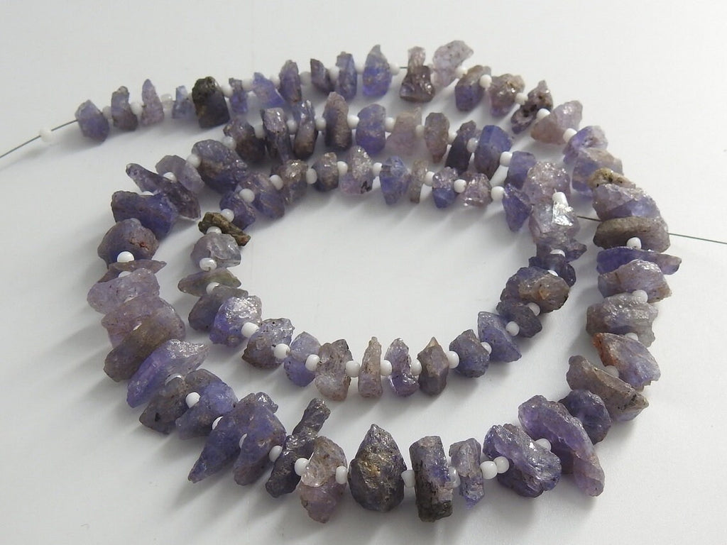 Natural Tanzanite Rough Chip 5-10mm Uncut Raw Strand Wholesale Gemstone Crystal Bead Jewelry Making Craft Supply New Arrival Wholesaler