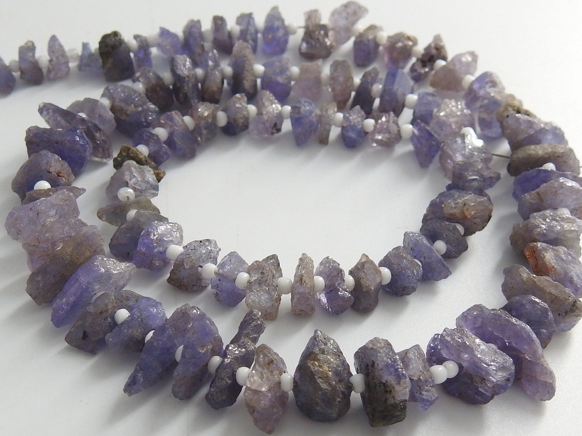 Natural Tanzanite Rough Chip 5-10mm Uncut Raw Strand Wholesale Gemstone Crystal Bead Jewelry Making Craft Supply New Arrival Wholesaler