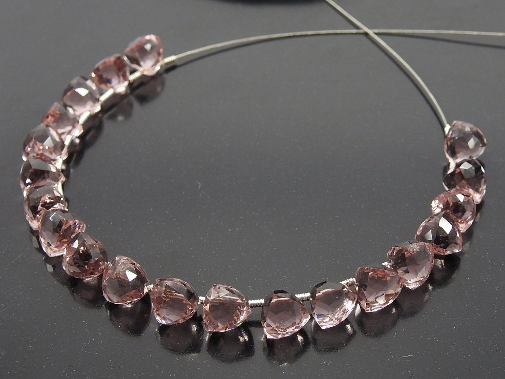 Quartz Micro Faceted Trillion-For Making Jewelry-8Inch Strand 8-7MM Approx-Wholesaler Supplies-New Arrival PME-QB