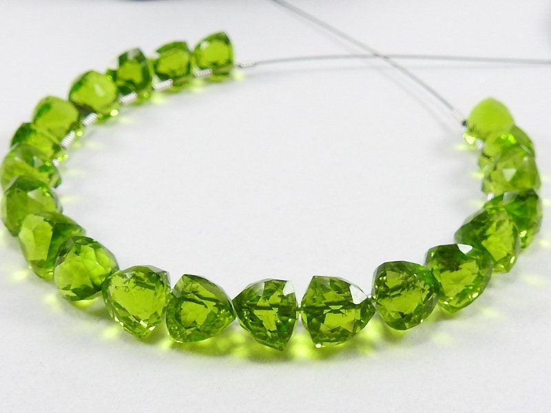 Quartz Micro Faceted Trillion-For Making Jewelry-8Inch Strand 8-7MM Approx-Wholesaler Supplies-New Arrival PME-QB