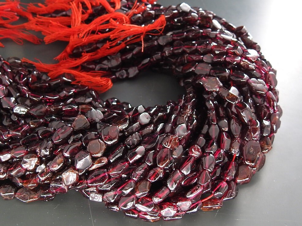 Rhodolite Garnet Faceted Tumble Nugget For Making Jewelry 14Inch 9X8To7X6MM Approx Wholesaler Supplies Natural Stone TU2