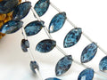 Faceted Moss Kyanite Marquise Briolettes 12x6mm | 2 Piece Loose Gemstones | Green Kyanite Beads For Jewelry Making Supplies