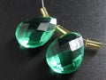 Matched Pair Quartz Faceted Teardrop Gemstones 14x10mm 2Pcs, DIY Earring Making Supplies, Bridal Jewelry Quartz Drops Wholesaler PME-QA