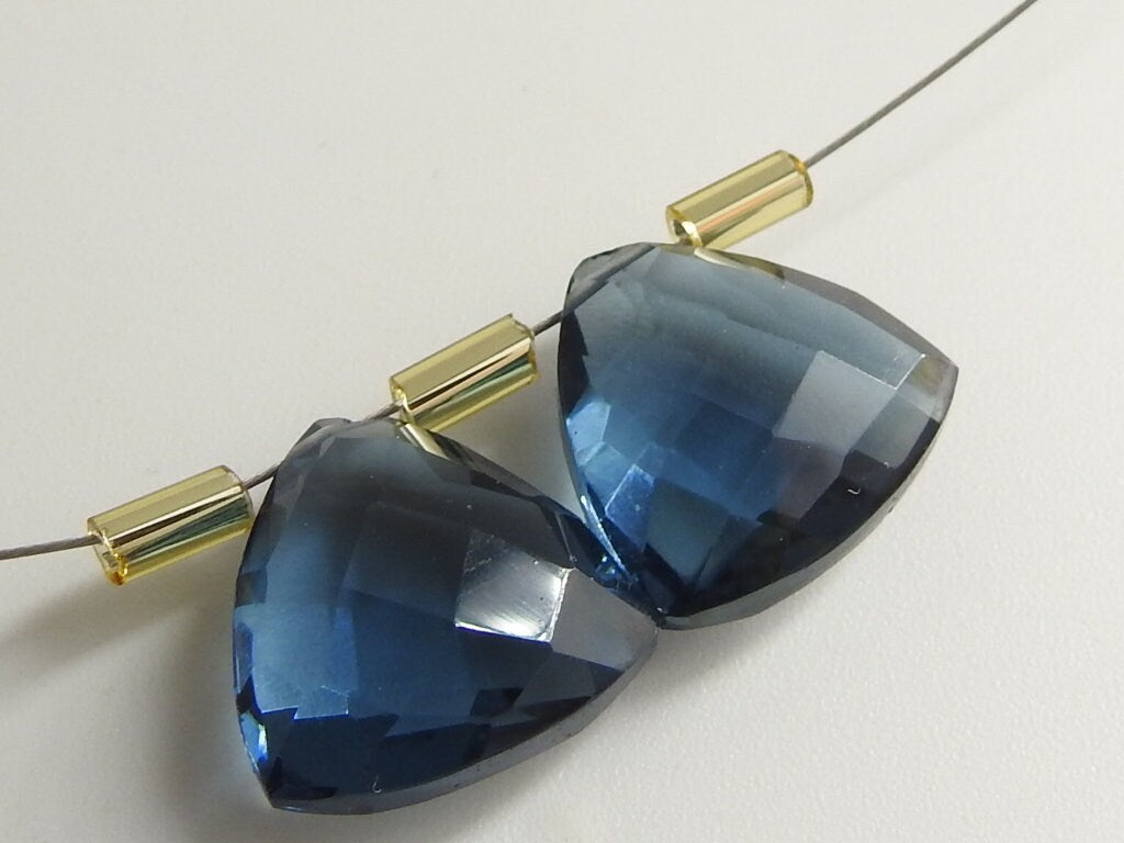 Quartz Faceted Trillion Triangle Teardrop Drop Loose Stone For Making Jewelry 10Piece 12X12MM PME-QA