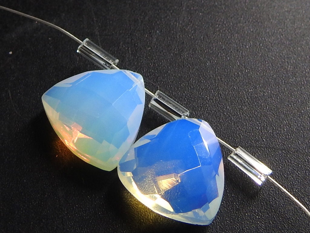 Quartz Faceted Trillion Triangle Teardrop Drop Loose Stone For Making Jewelry 10Piece 12X12MM PME-QA