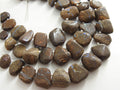 Natural Australian Boulder Opal Multi Fire Smooth Fancy Nugget Gemstone Bead Strand For Jewelry Making 13 Piece WM-R1