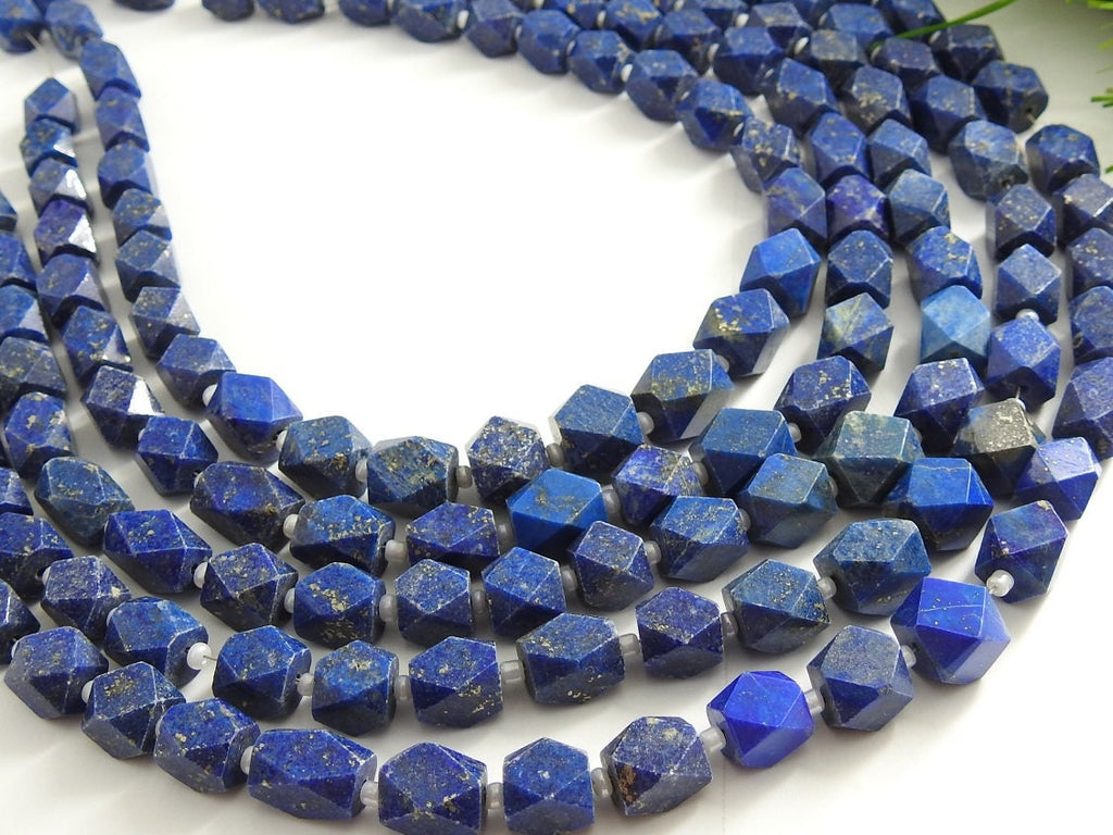 Lapis Lazuli Faceted Hexagon Shape Bead 12Inch Strand 11x7-7x6mm Wholesaler Supplies New Arrival Natural Blue Stone Jewelry Making Material