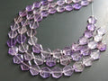 Natural Amethyst Faceted Hexagon Beads, 20pc Strand 11x11mm Purple Gemstone, Geometric Loose Stone Beads for DIY Jewelry Making Supplies