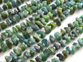 Natural Green Tourmaline Polished Rough Bead 16" Strand 5-9mm Loose Gemstone Supplies Jewelry Making RB2