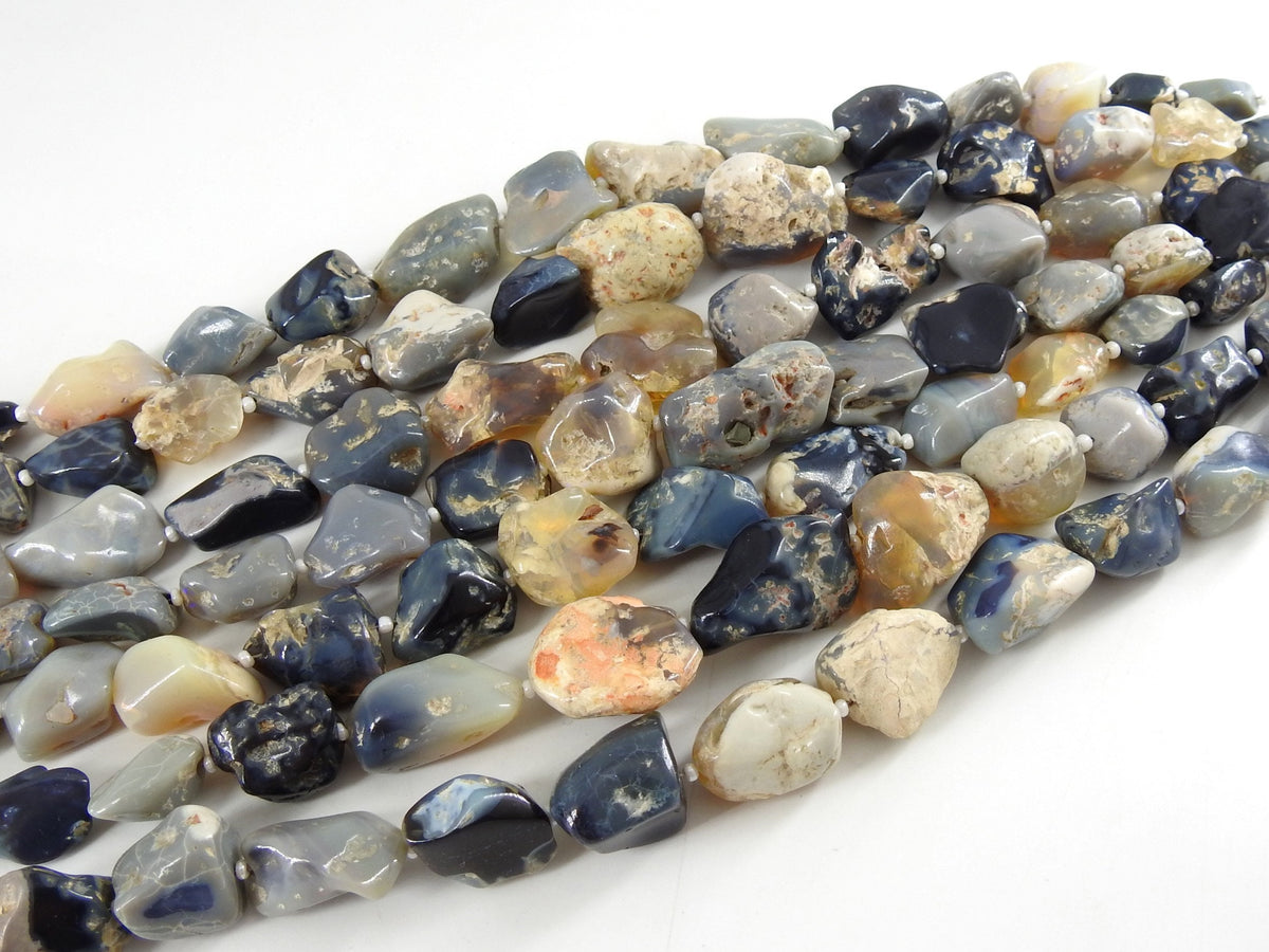 Australian Opal Multi Fire Natural Polished Rough Tumble Nugget 8Inches 15To20MM Long Approx WM