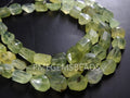 Prehnite Faceted Tumble Nugget-Step Cut-Loose Stone-For Making Jewelry-8Inch 14X10To10X8MM Approx-Natural Stone PME-TU2