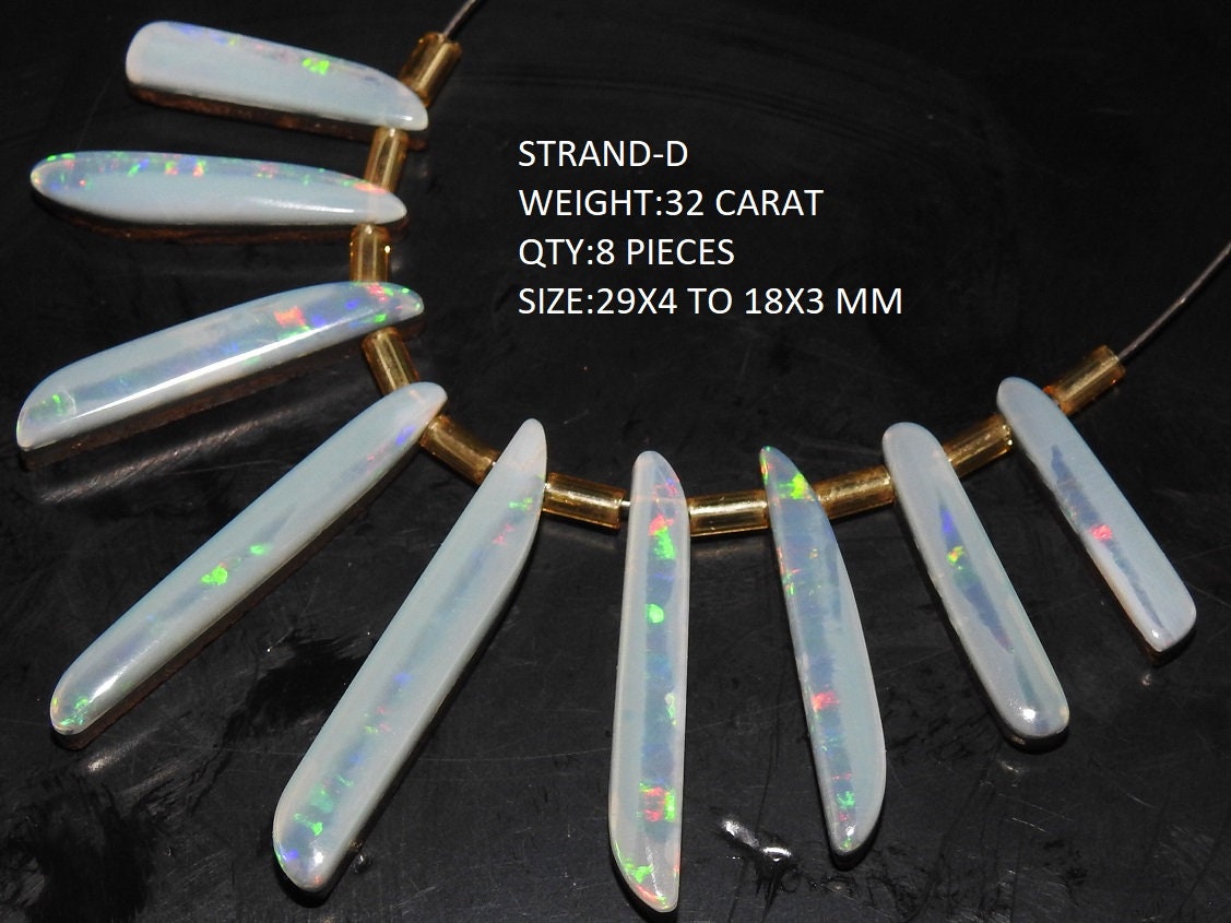 Natural Australian Opal Doublet Stick Bead, Smooth Polished Fancy Shape Briolette Cabochon, Wholesale Supplies, New Arrival Opal Charm MS