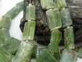 Green Kyanite Natural Rough Tumble Nugget 8Inch Strand 14X10To9X7MM Wholesaler Supplies Gemstone Jewelry Making Loose Raw Spacer Bead Craft