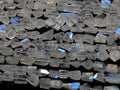 White Rainbow Moonstone Multi Flashy Fire Faceted Tumble Nugget 10Inches Strand Wholesaler Supplies PME-TU6