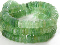 Green Strawberry Quartz Bead-Multi Shaded-Smooth Polished-Tire Coin Button Wheel Shape-16Inches 6MM Approx-Natural Stone PME-T2