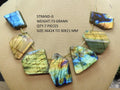 Natural Labradorite Faceted Tumble Cabochon, Multi Fire Briolette Handmade Wholesale Stone Supplies, Loose Gemstone for Jewelry BR1